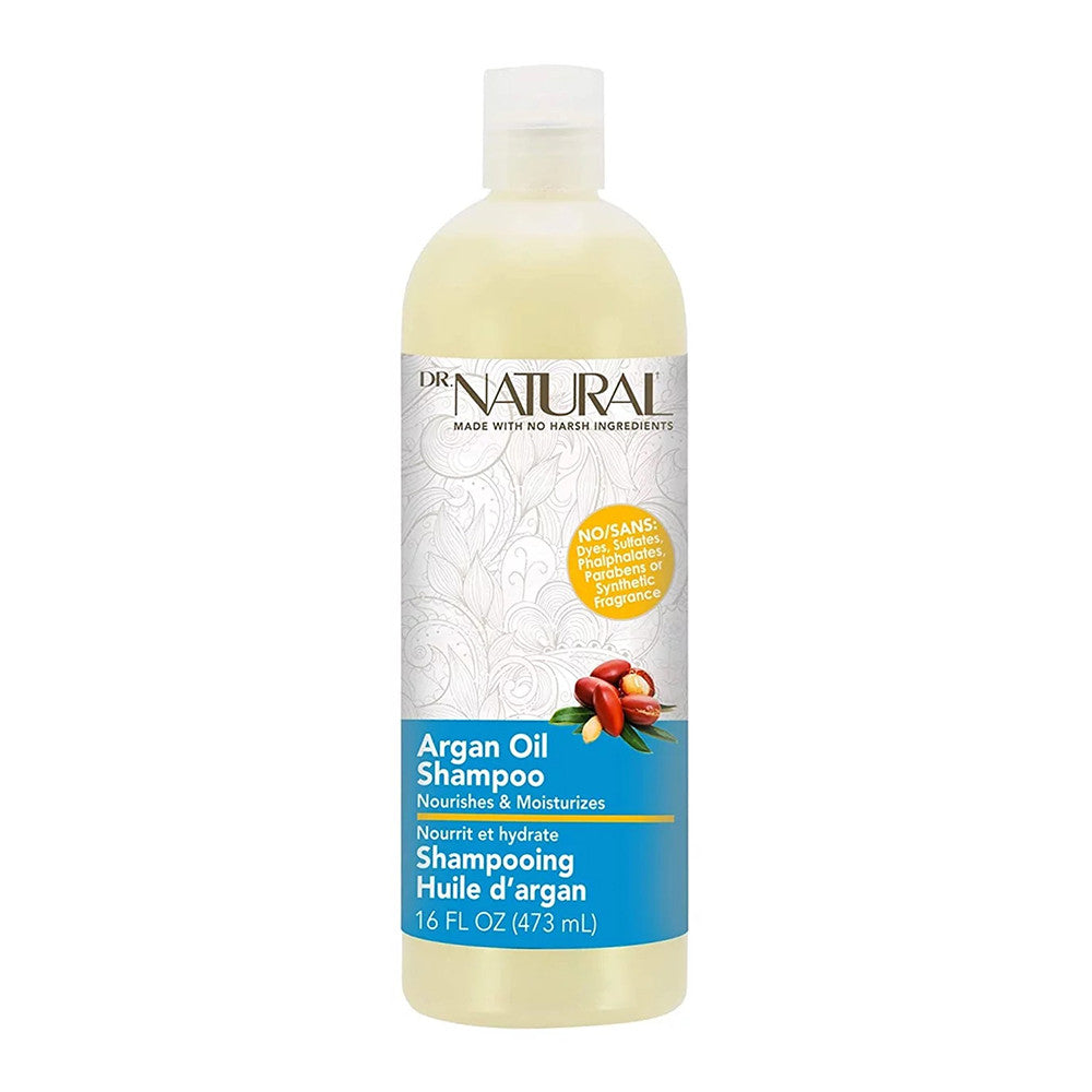 Dr Natural Argan Oil Moisturizing Shampoo, 16 Oz