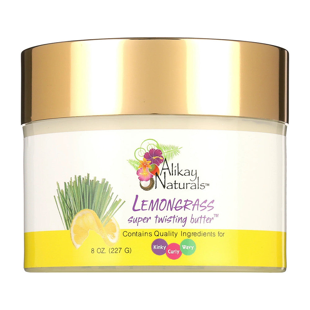 Alikay Naturals Lemongrass Super Twisting Butter, 8 Oz