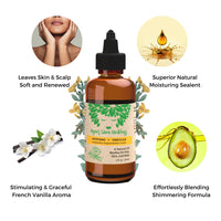 Kyras Shea Medleys Natural Oil for Hair, Skin and Nails, Avocado and Vanilla, 2 Oz