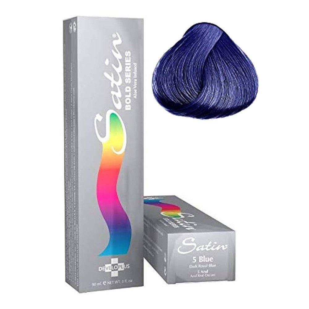 Satin Bold Series Hair Color, 5 Dark Royal Blue,3 Oz