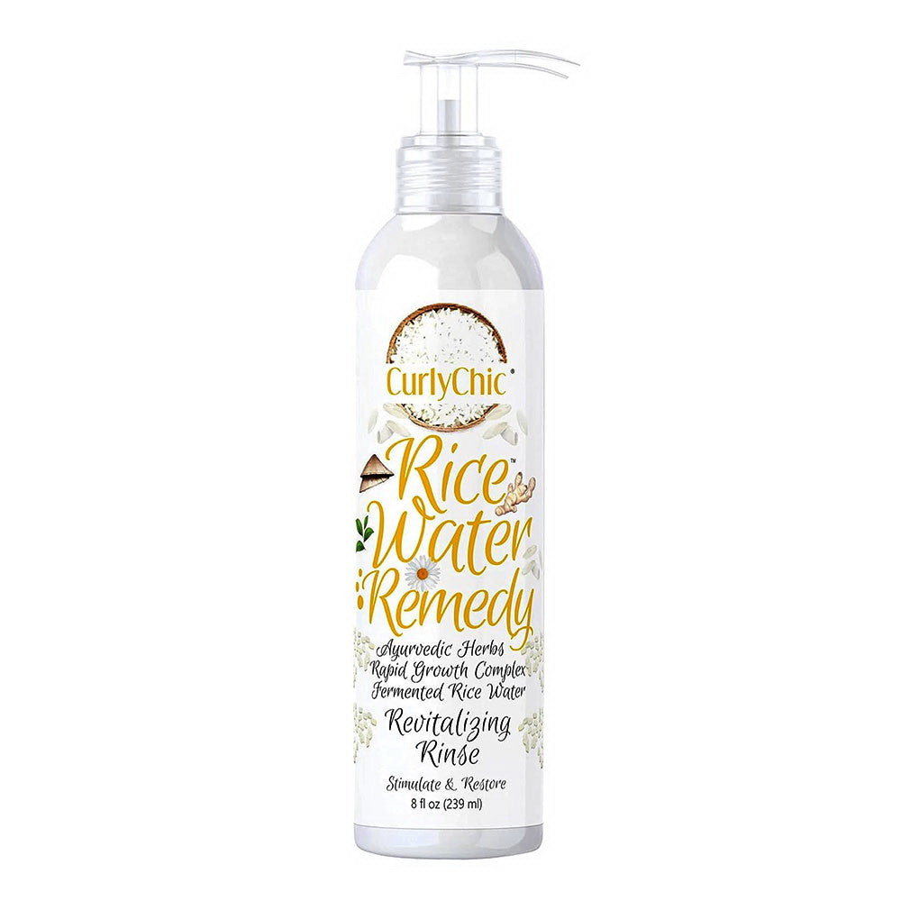 CurlyChic Rice Water Remedy Revitalizing Rinse, 8 Oz