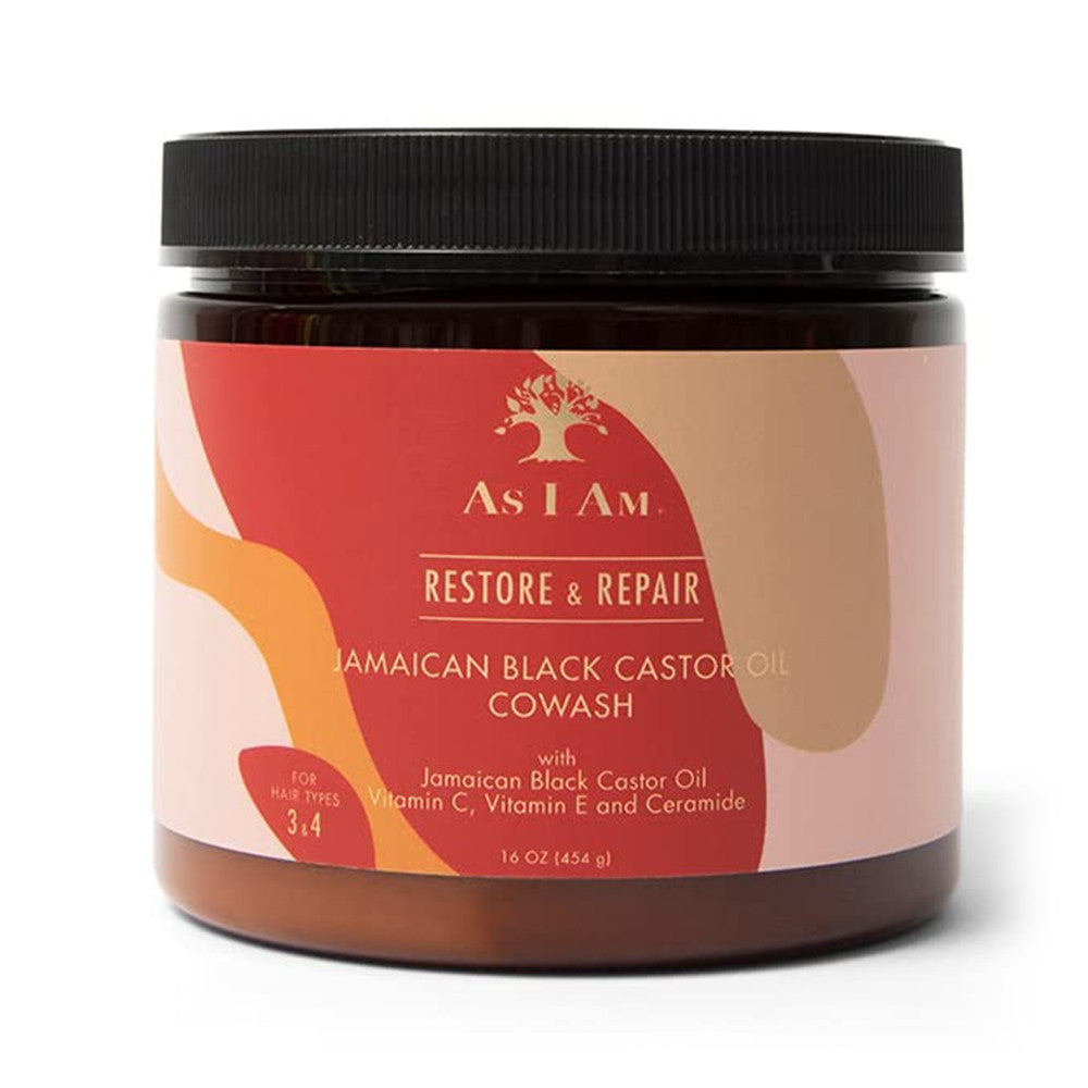 As I Am Restore and Repair Jamaican Black Castor Oil Cowash, 16 Oz