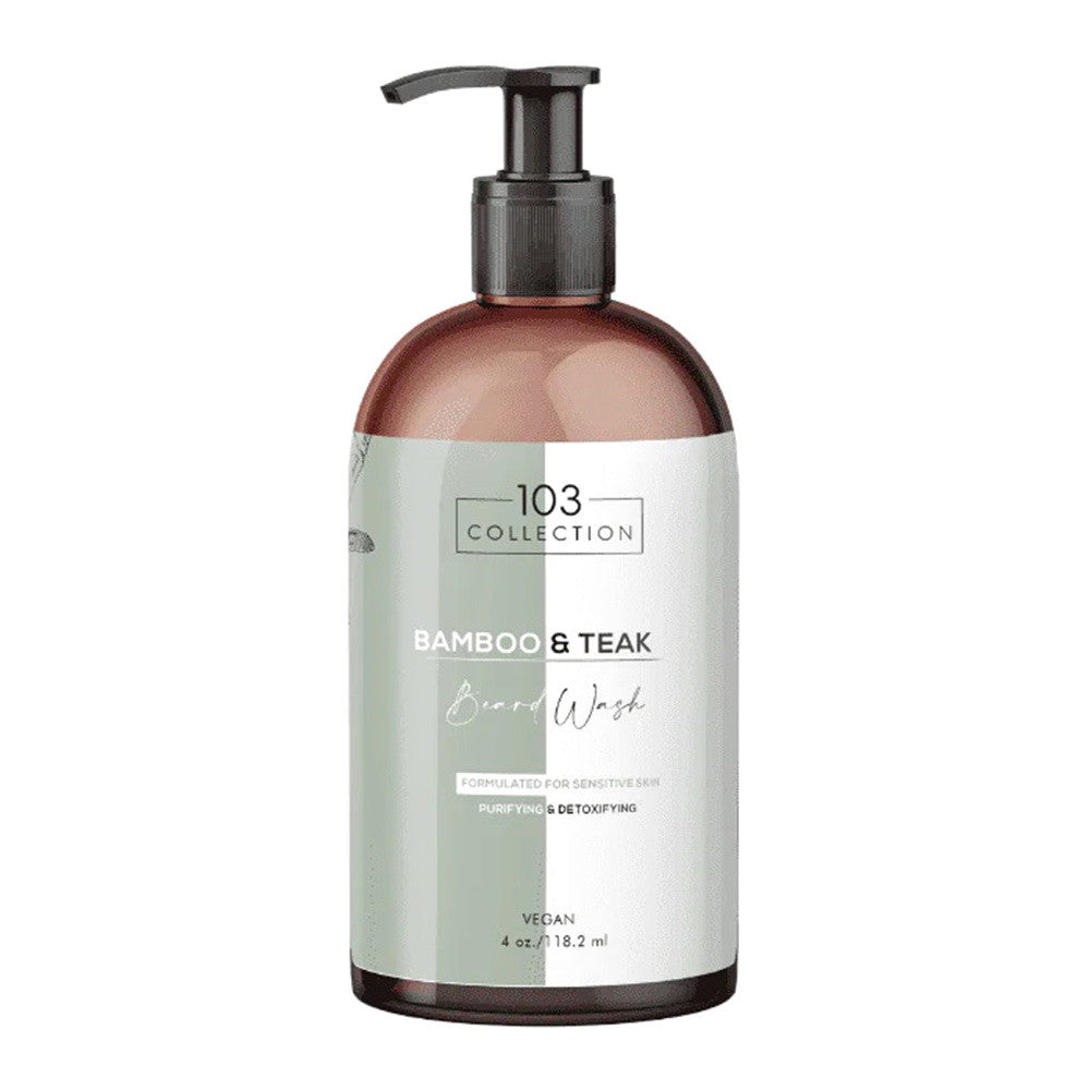103 Collection Vegan Bamboo and Teak Beard Wash, 4 Oz