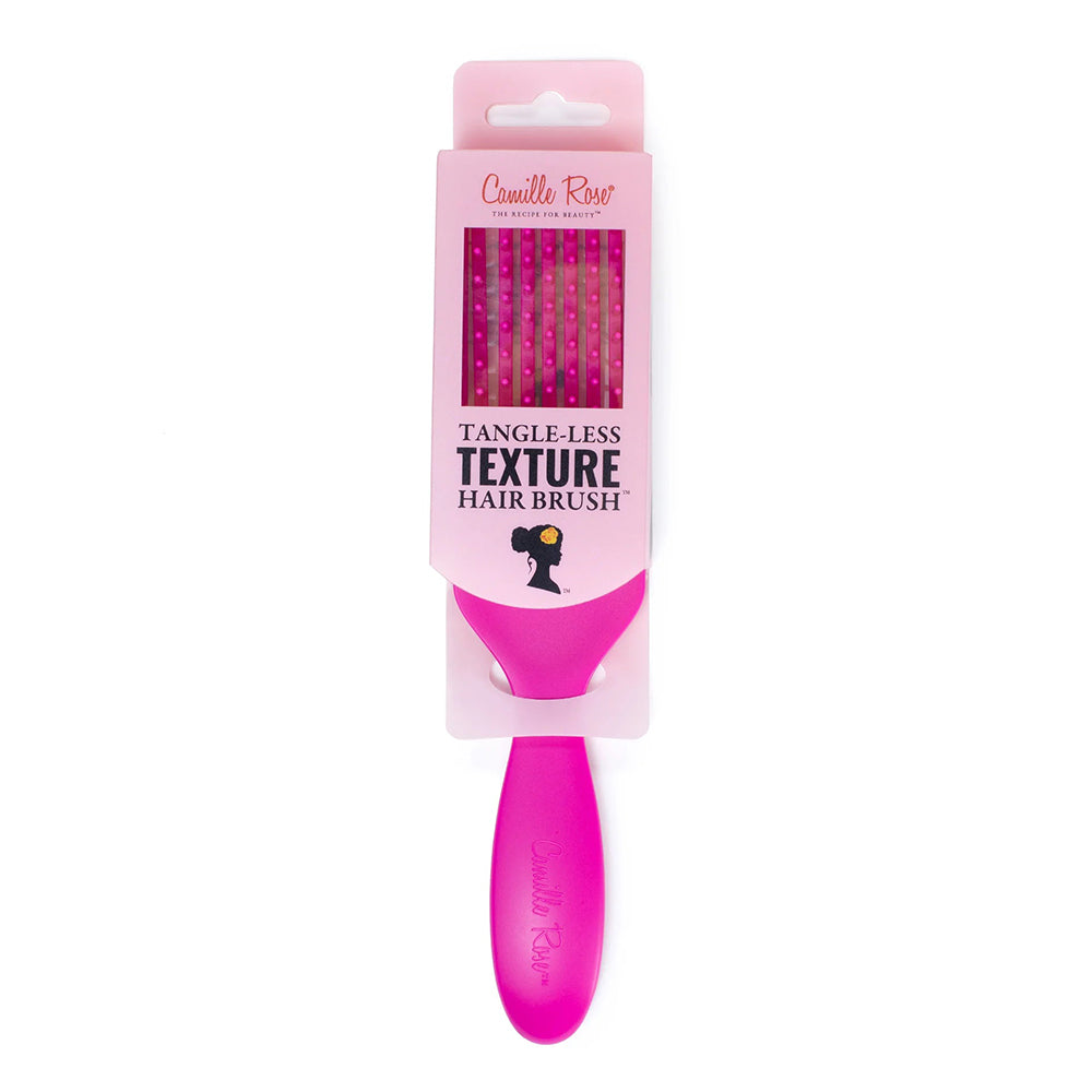 Camille Rose Tangle Less Texture Hair Brush Pink for Gentle Detangling of Textured Hair 1Ea