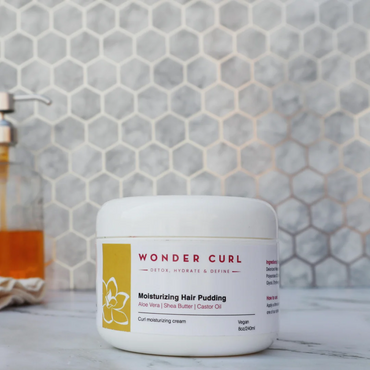 Wonder Curl Natural Moisturizing Hair Cream Pudding, 8 Oz