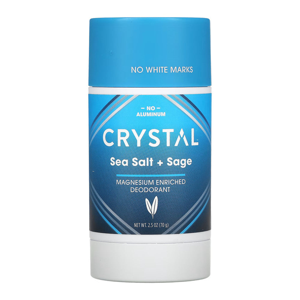 Crystal Body Deodorant Magnesium Enriched Deodorant, Sea Salt + Sage, 2.5 Oz