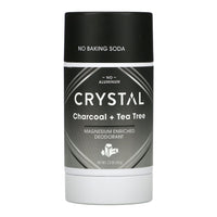 Crystal Magnesium Enriched Deodorant with Charcoal and Tea Tree, 2.5 Oz