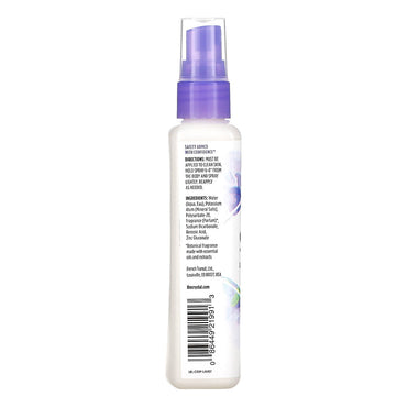 French Transit Crystal Essence Mineral Deodorant Body Spray, Lavender, White Tea, 4 Oz