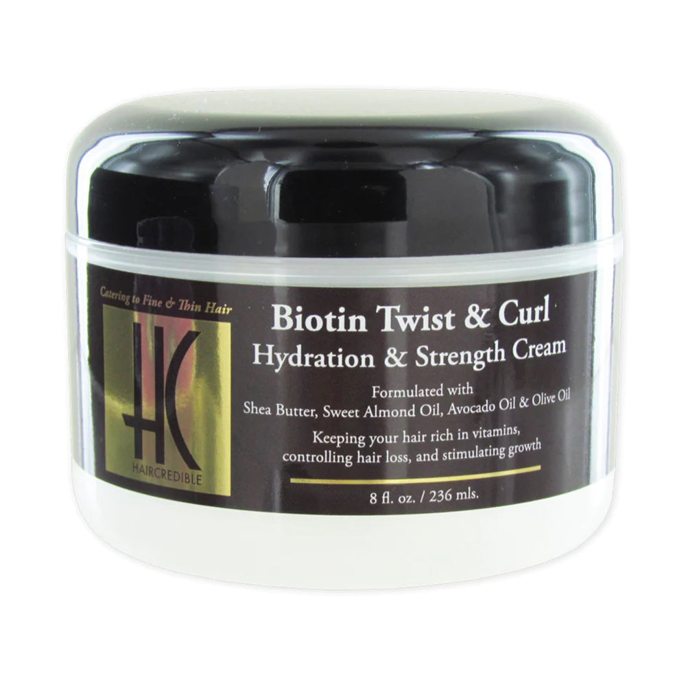 Haircredible Biotin Twist and Curl Hydration and Strength Cream 8Oz (236ml)
