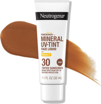 Neutrogena Purescreen Mineral UV Tint Sunscreen Spf 30 Face Liquid, 1.1 Oz