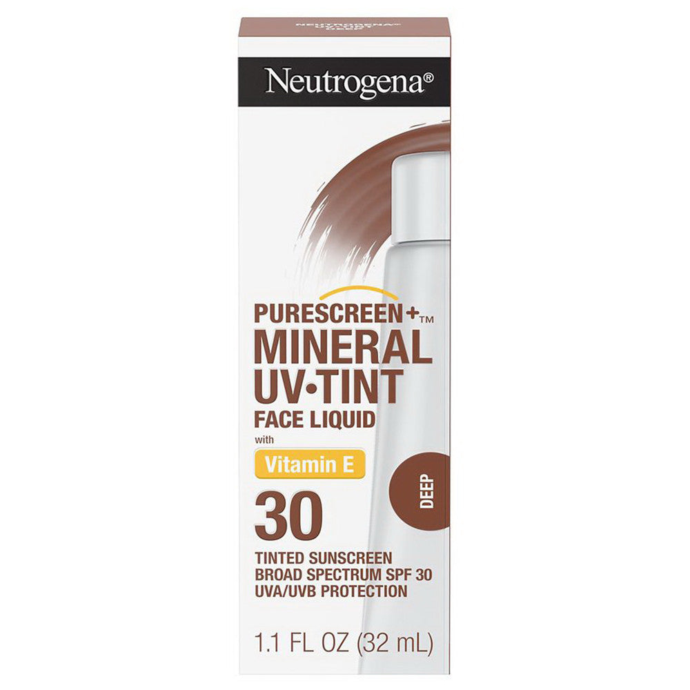 Neutrogena Purescreen Mineral UV Tint Sunscreen Spf 30 Face Liquid, 1.1 Oz