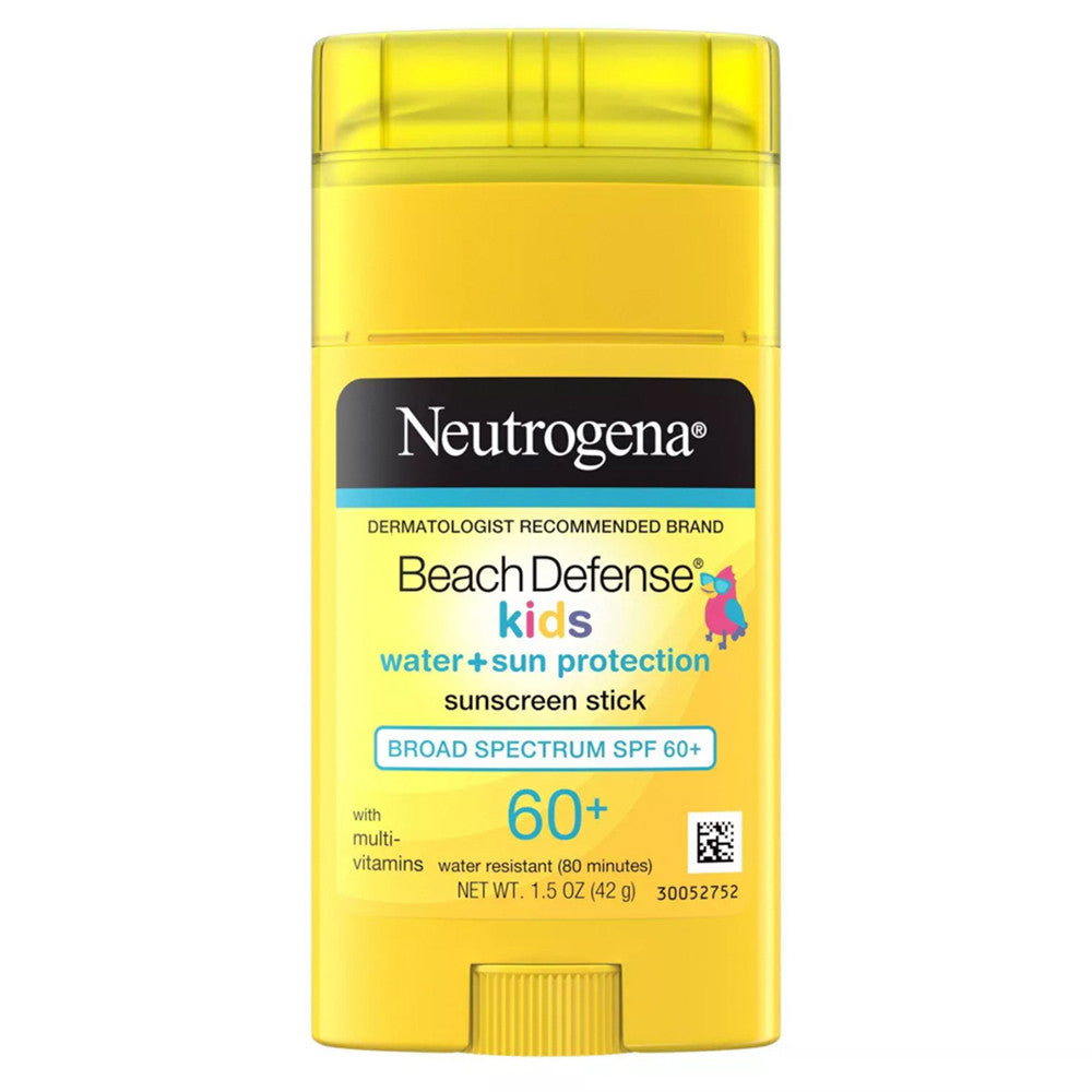 Neutrogena Beach Defense Water Resistant Kids Sunscreen Stick Spf 60+, 1.5 Oz