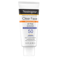 Neutrogena Clear Face Liquid Lotion Sunscreen with SPF 50, 3 Oz