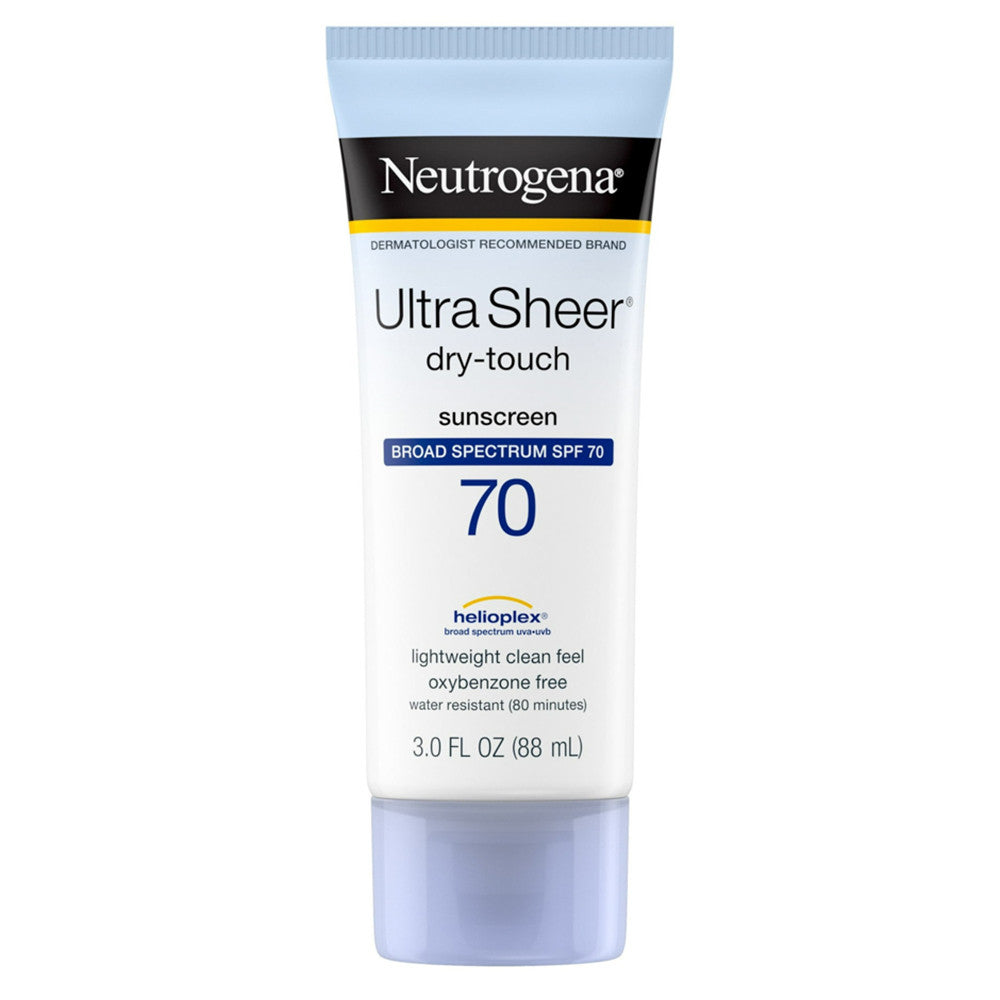 Neutrogena Ultra Sheer Dry-Touch Sunscreen Lotion Broad Spectrum SPF 70, 3 oz
