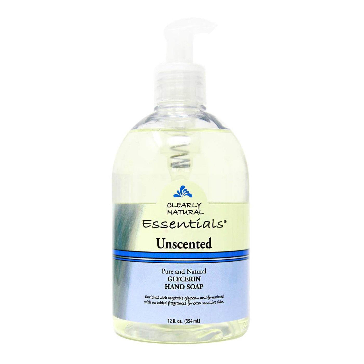 Clearly Natural Unscented Pure And Natural Glycerin Soap, 12 Oz