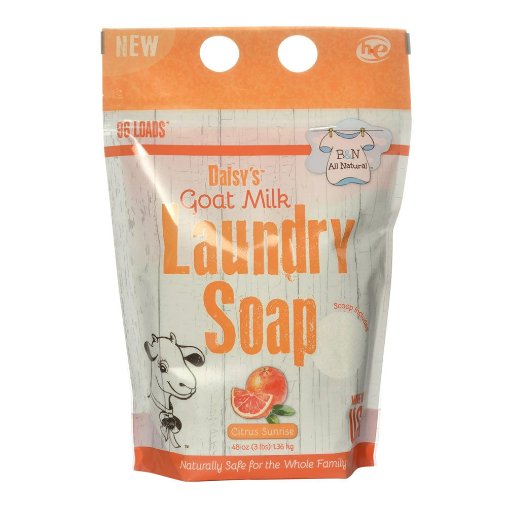 BandN Daisys Goat Milk Laundry Soap, Citrus Sunrise, 96 Loads, 48 Oz