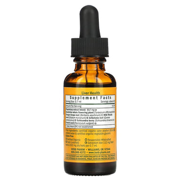 Herb Pharm Healthy Liver Tonic, Cleanse and Detoxify, 1 Oz