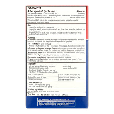 Cold-Eeze Plus Cold and Flu Natural Mixed Berry Flavor Lozenge, 25 Ea