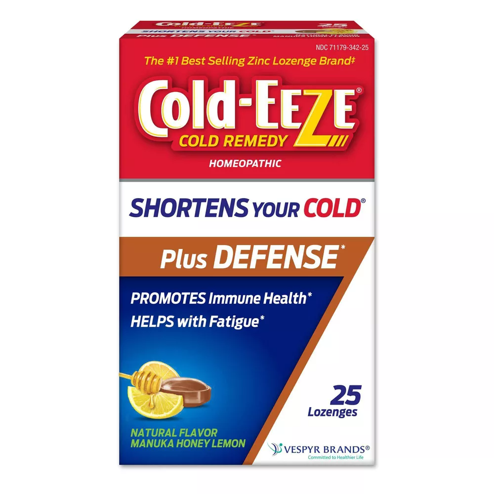 Cold-Eeze Plus Defense Manuka Honey Lemon Lozenges, 25 Ea