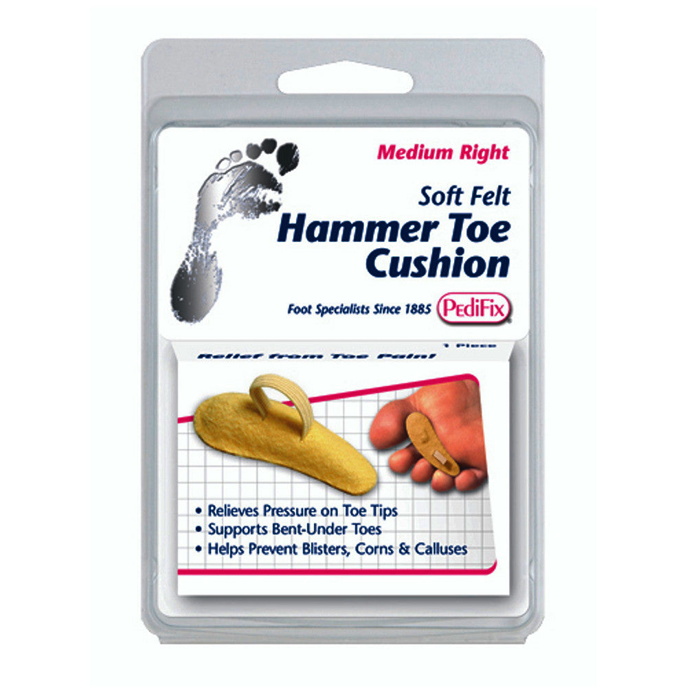 PediFix Hammer Toe Cushion, Large, Right, 2 Ea