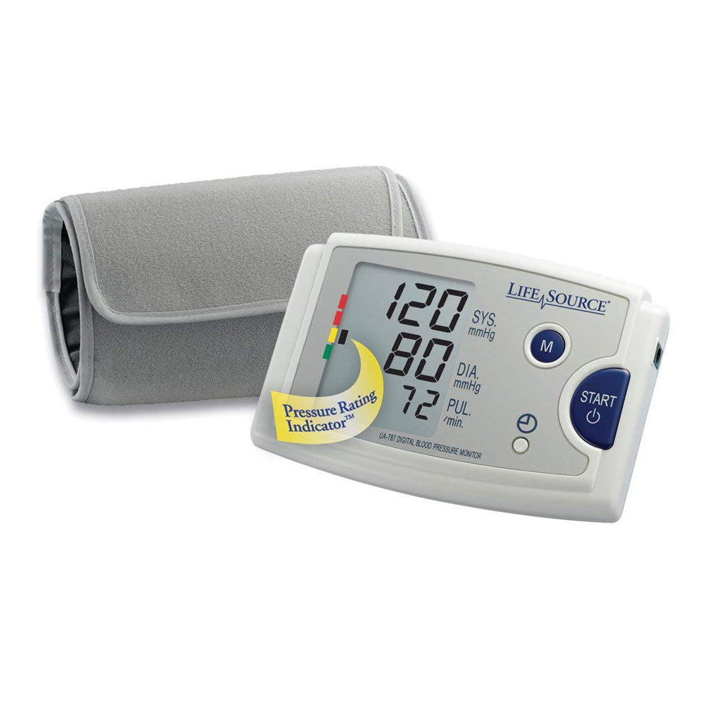 Lifesource Quick Response Digital Blood Pressure Monitor With Easy Cuff Ua-787Ej, 1 Ea