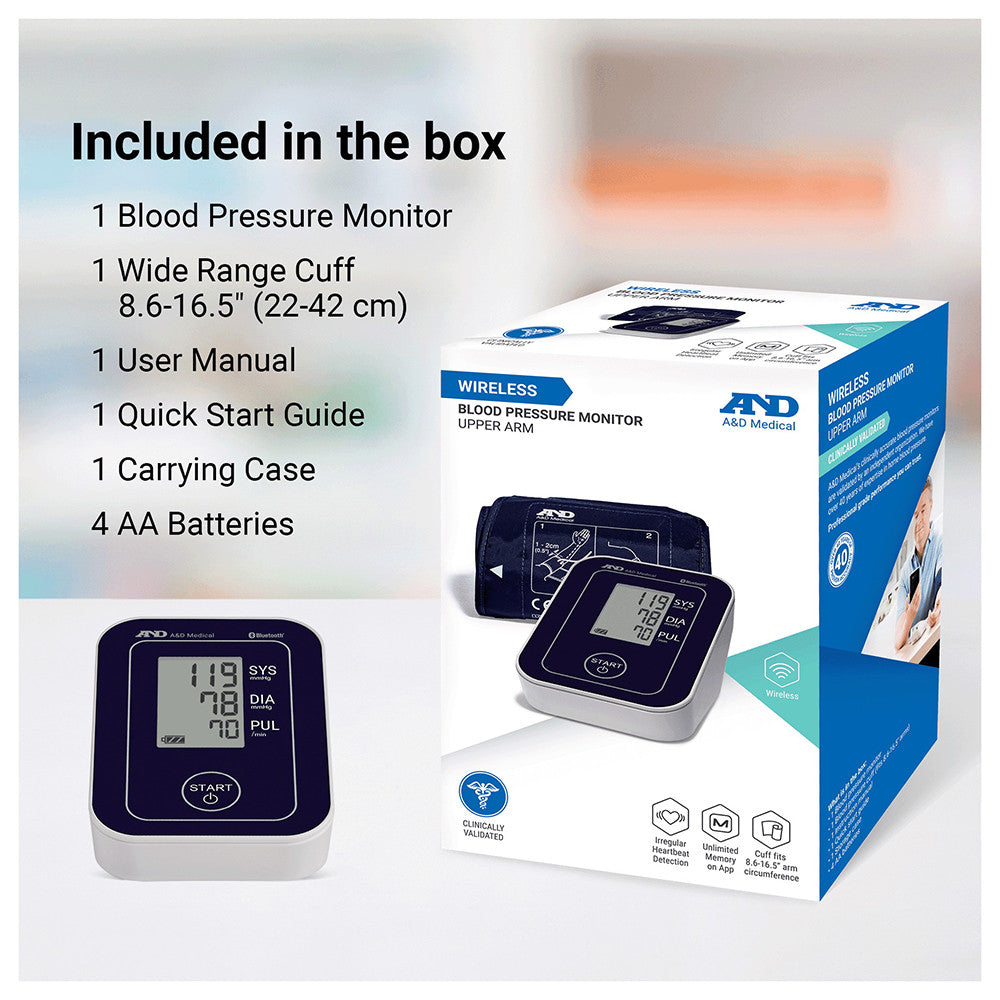 A&D Medical Upper Arm UA 651 Digital Blood Pressure Monitor, 1 Ea