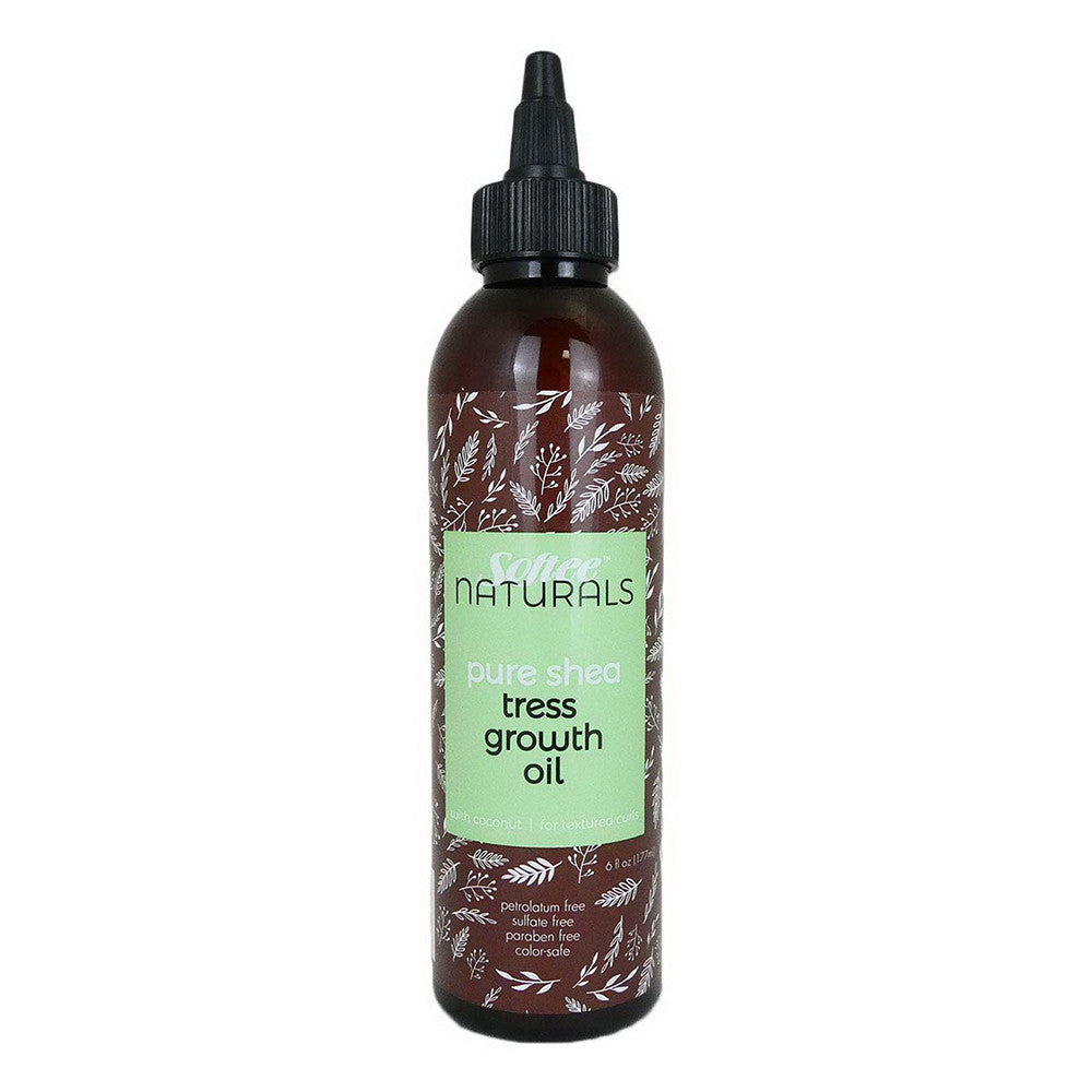Softee Naturals Pure Shea Tress Growth Oil with Coconut, 6 Oz