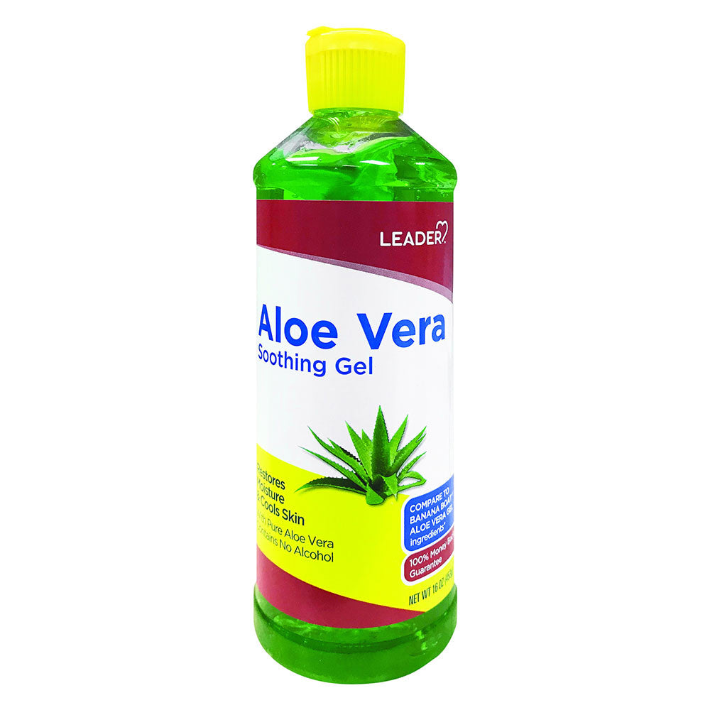 Leader Soothing Gel, Aloe Vera, 16 Oz
