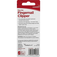Leader Easy Grip Finger Nail Clipper, 1 Ea