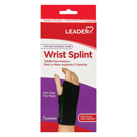 Leader Wrist Splint Fits Left or Right Hand, 1 Ea
