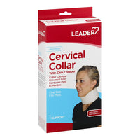 Leader Cervical Collar Support Braces With Chin Contour 2.5 Inch, 1 Ea
