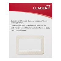 Leader Adhesive Bandage Pads, Sheer, Antibacterial, All One Size, 10 Ea