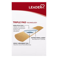Leader Adhesive Bandages, Antibacterial, Flexible Fabric, All One Size, 30 Ea