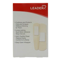 Leader Antibacterial Assorted Sheer Highly Absorbent Adhesive Bandage, 20 Ea