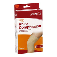 Leader Slip On Knee Compression Beige, Extra Large, Supports Braces, 1 Ea