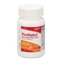Leader Pre Natal, Multivitamin Supplement, 800 Mcg Folic Acid Caplets, 100 Ea