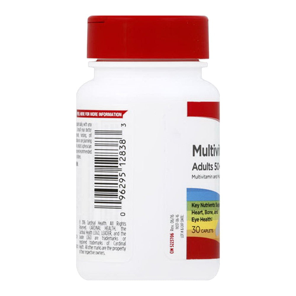 Leader Multivitamin, Adults 50Plus, Caplets, 30 Ea