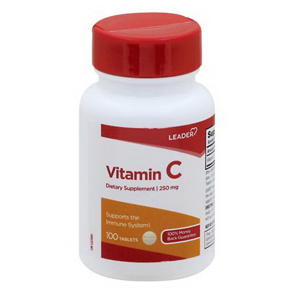 Leader Vitamin C Dietary Supplement 250 Mg Tablets, 100 Ea