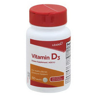 Leader Vitamin D3 Dietary Supplement 400 Iu Tablets, 100 Ea