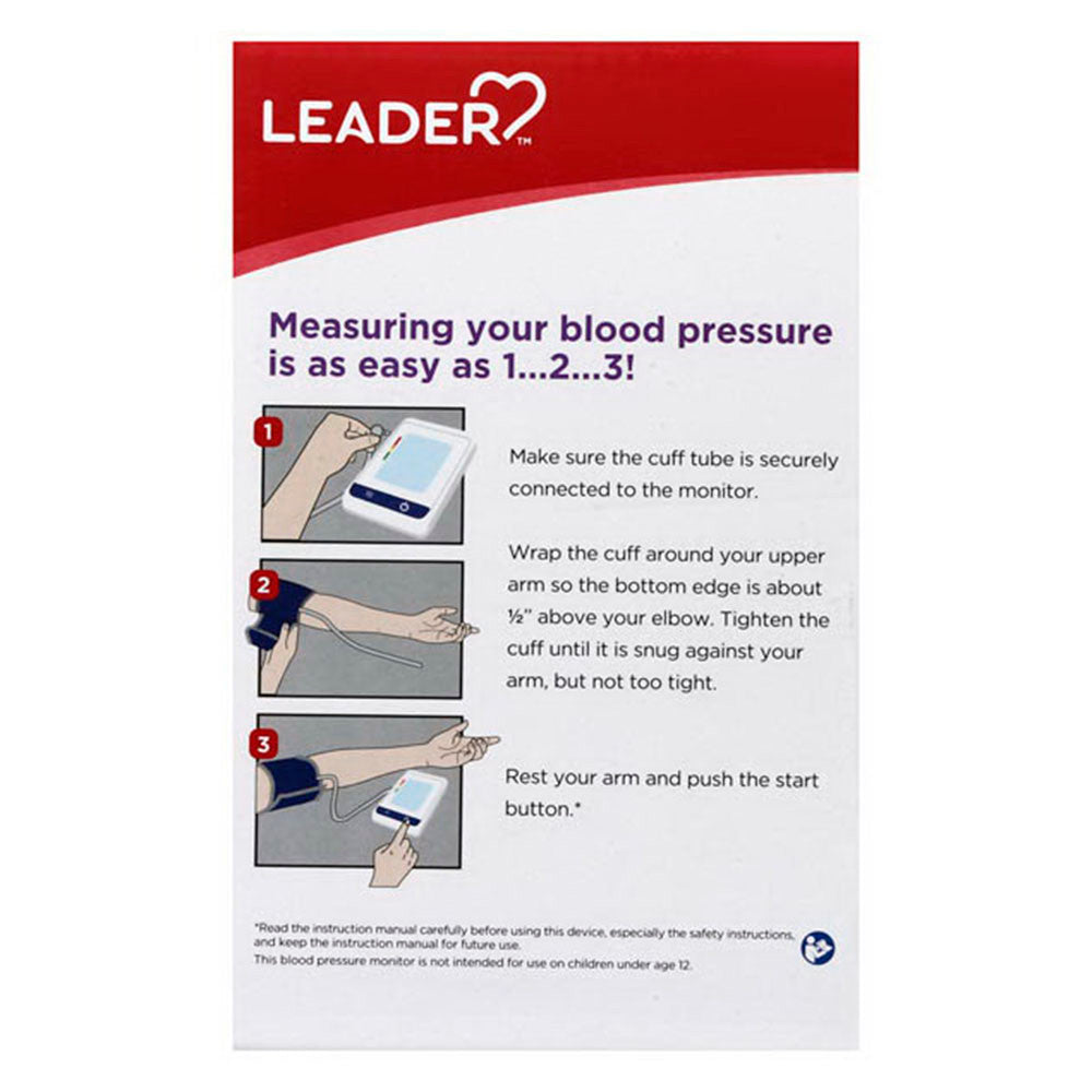 Leader Blood Pressure Monitor, Premium Automatic, 1 Ea