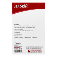 Leader Blood Pressure Monitor, Premium Automatic, 1 Ea