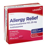 Leader Allergy Relief, Mini Tablets, 48 Ea