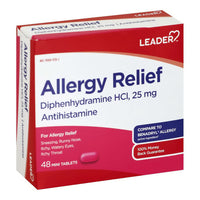 Leader Allergy Relief, Mini Tablets, 48 Ea