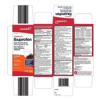 Leader Childrens Ibuprofen Liquid, Grape Flavor, 4 Oz