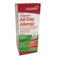 Leader Childrens All Day Allergy, Bubble Gum, 4 Oz