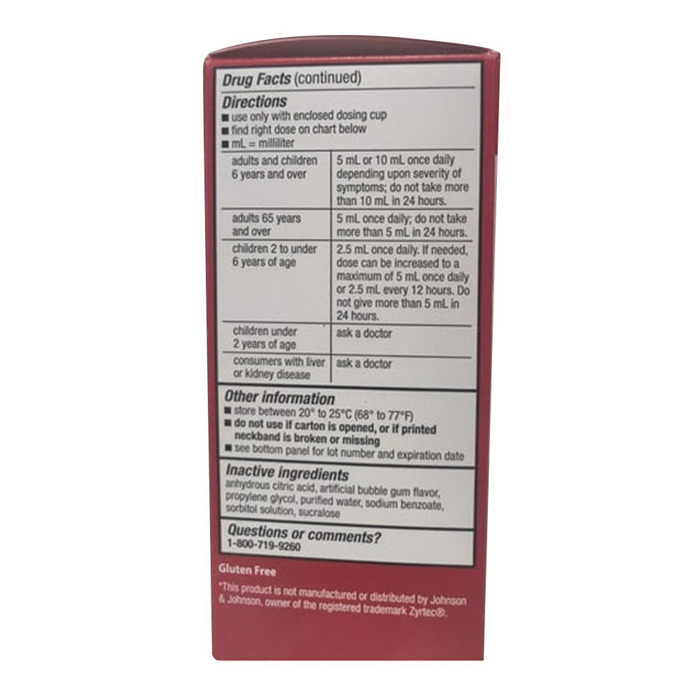 Leader Childrens All Day Allergy, Bubble Gum, 4 Oz