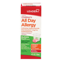 Leader Childrens All Day Allergy, Bubble Gum, 4 Oz