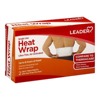 Leader Heat Wrap, Ultra Thin, Air Activated, Single Use, 2 Ea