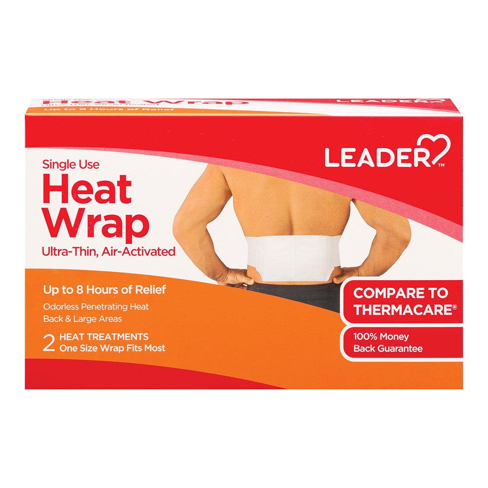 Leader Heat Wrap, Ultra Thin, Air Activated, Single Use, 2 Ea