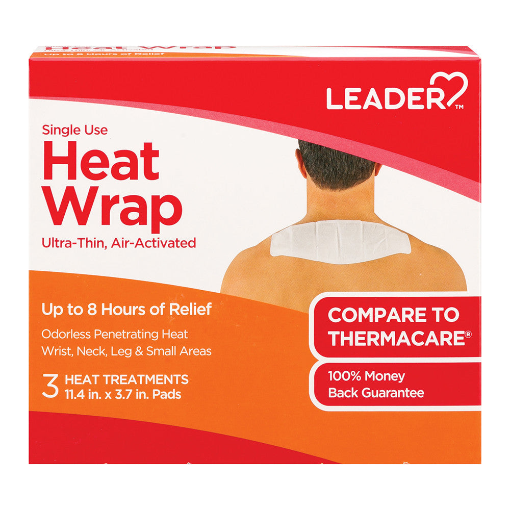 Leader Heat Wrap, Ultra Thin, Air Activated, Single Use, 3 Ea